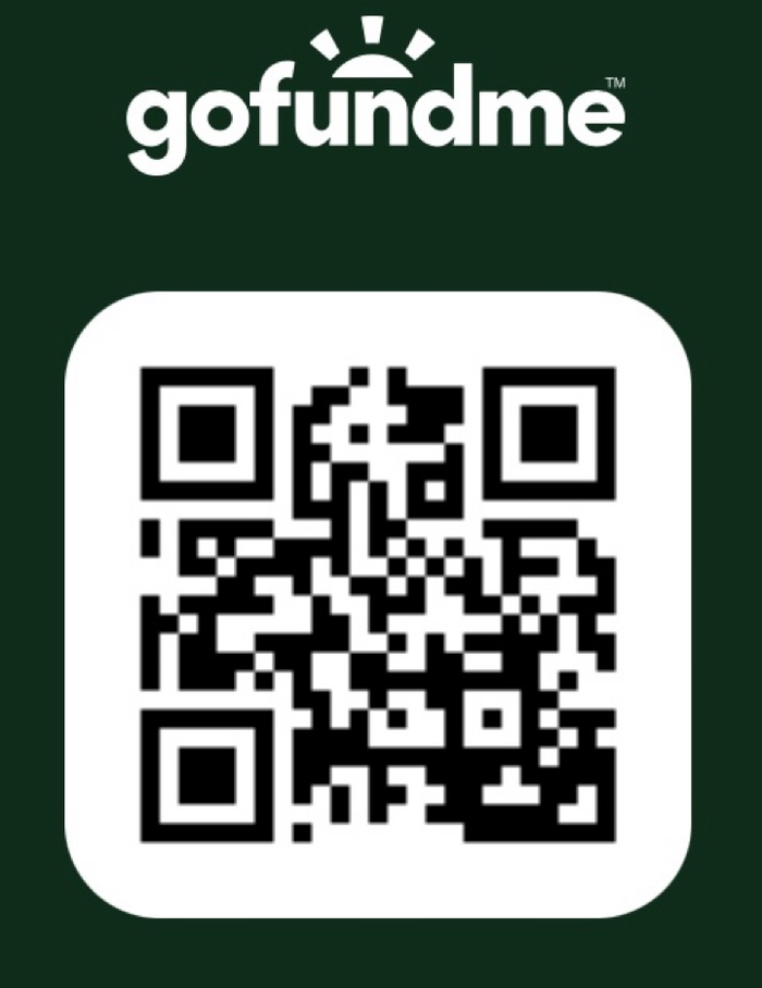 GoFundMe QR code for Help Suzi to BEAT BACK CANCER